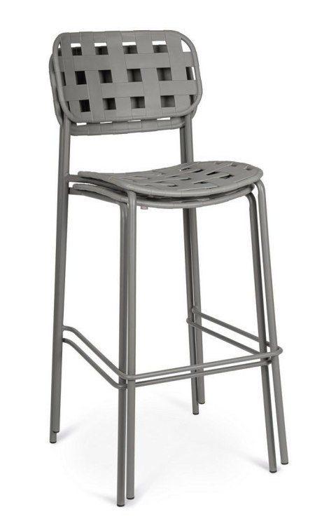 Bizzotto BIZZOTTO krzesło barowe ogrodowe CLOVER szare