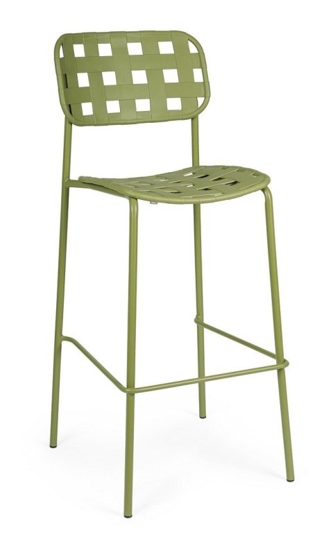 Bizzotto BIZZOTTO krzesło barowe ogrodowe CLOVER zielone