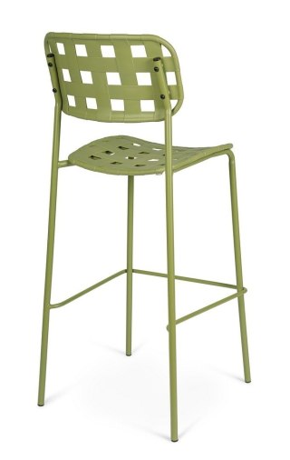 BIZZOTTO krzesło barowe ogrodowe CLOVER zielone