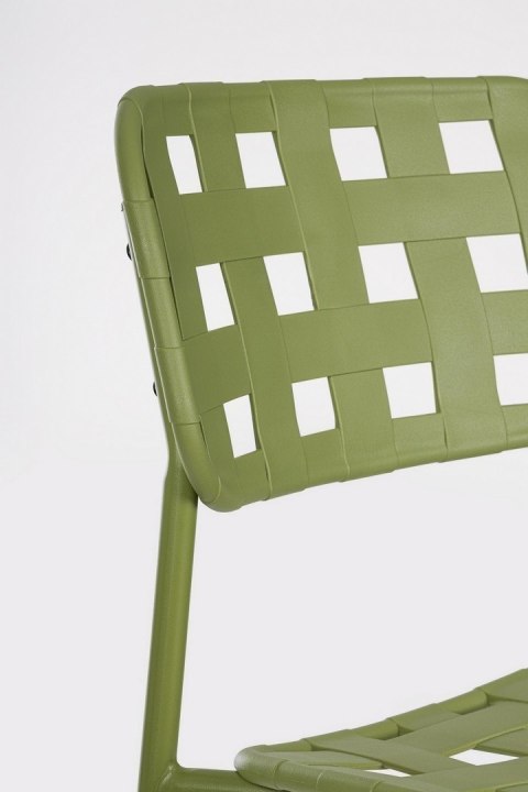 Bizzotto BIZZOTTO krzesło barowe ogrodowe CLOVER zielone