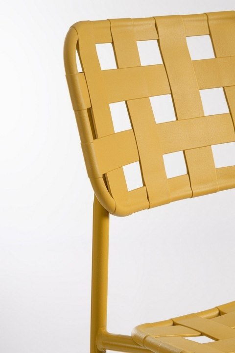 Bizzotto BIZZOTTO krzesło barowe ogrodowe CLOVER żółte