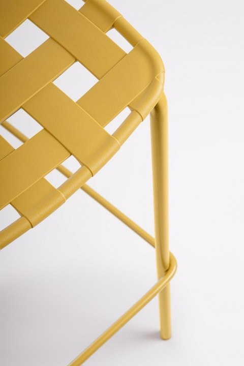 Bizzotto BIZZOTTO krzesło barowe ogrodowe CLOVER żółte