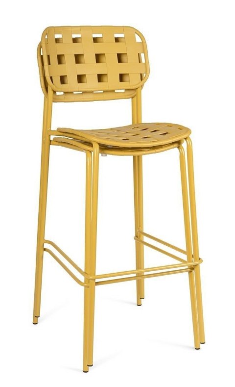 Bizzotto BIZZOTTO krzesło barowe ogrodowe CLOVER żółte