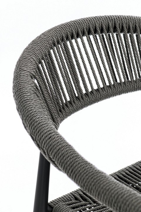 Bizzotto BIZZOTTO krzesło barowe ogrodowe JANDIA szare