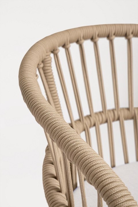 Bizzotto BIZZOTTO krzesło barowe ogrodowe ODIVELAS beżowe
