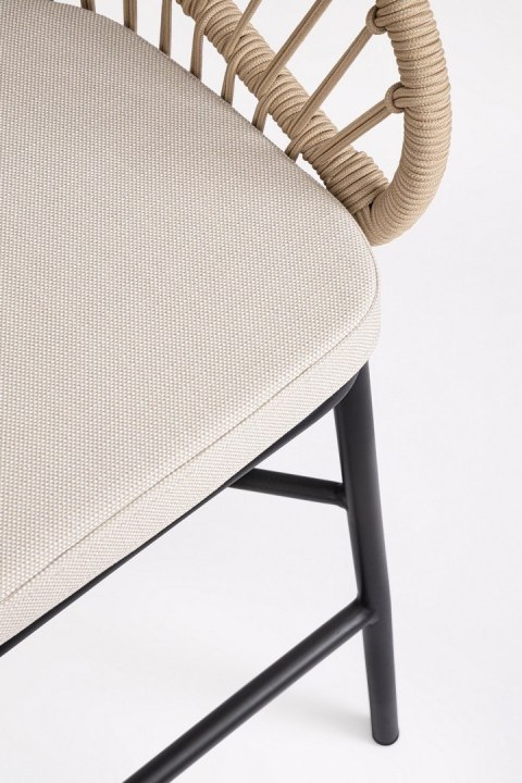 Bizzotto BIZZOTTO krzesło barowe ogrodowe ODIVELAS beżowe