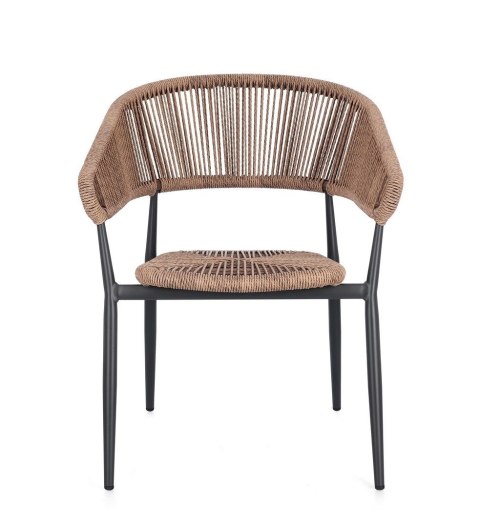 BIZZOTTO krzesło ogrodowe ALGAIDA brązowe