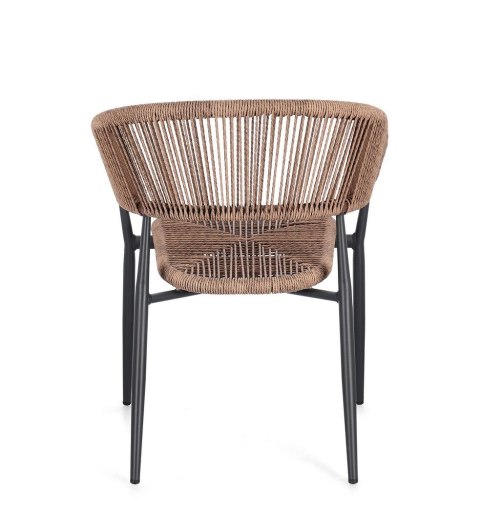 BIZZOTTO krzesło ogrodowe ALGAIDA brązowe