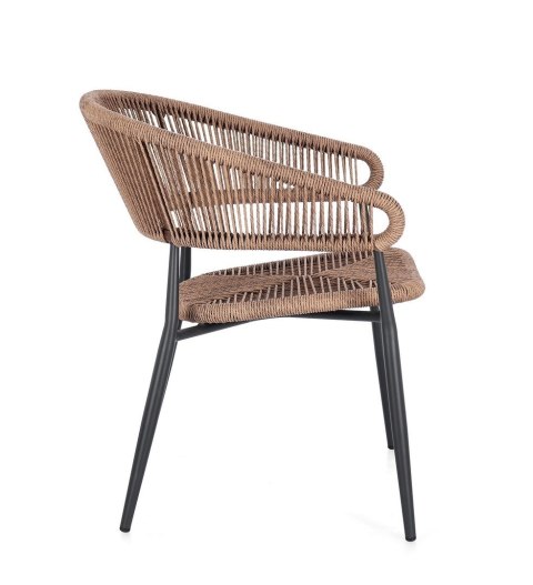 BIZZOTTO krzesło ogrodowe ALGAIDA brązowe