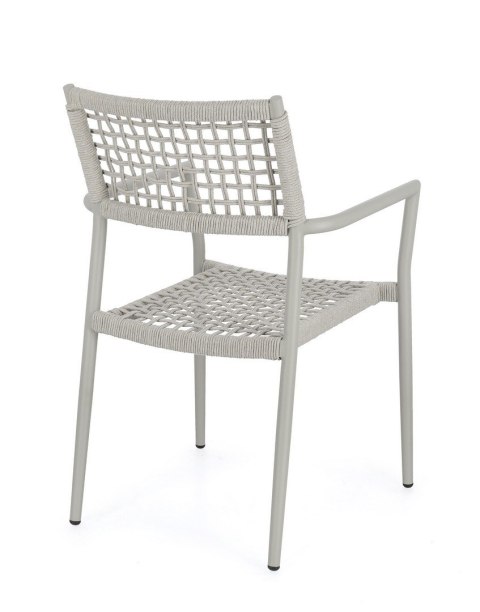 Bizzotto BIZZOTTO krzesło ogrodowe CALETA SATURN szare