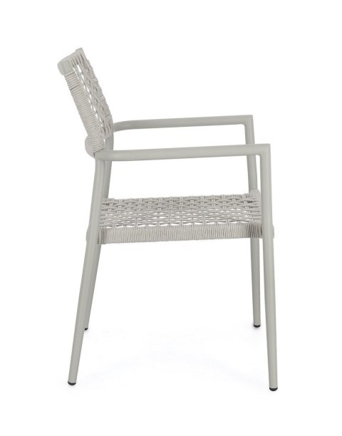 Bizzotto BIZZOTTO krzesło ogrodowe CALETA SATURN szare