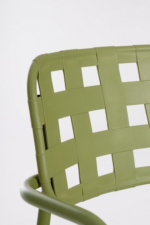 BIZZOTTO krzesło ogrodowe CLOVER ARM zielone