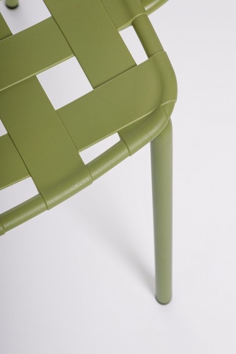 BIZZOTTO krzesło ogrodowe CLOVER ARM zielone