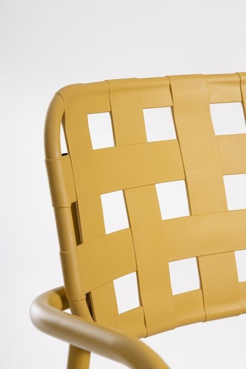 BIZZOTTO krzesło ogrodowe CLOVER ARM żółte