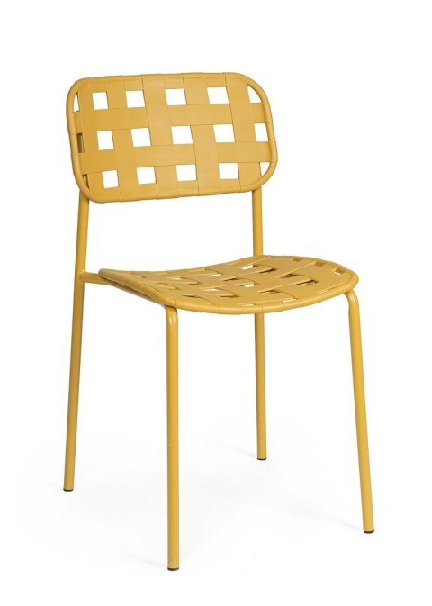 BIZZOTTO krzesło ogrodowe CLOVER żółte