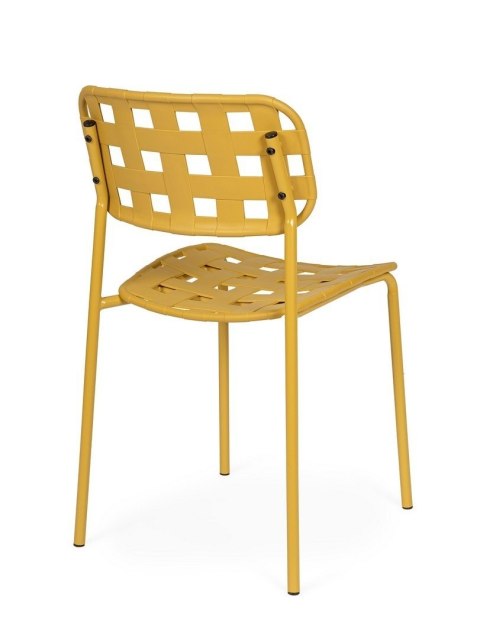 BIZZOTTO krzesło ogrodowe CLOVER żółte