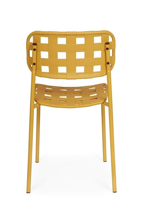 BIZZOTTO krzesło ogrodowe CLOVER żółte