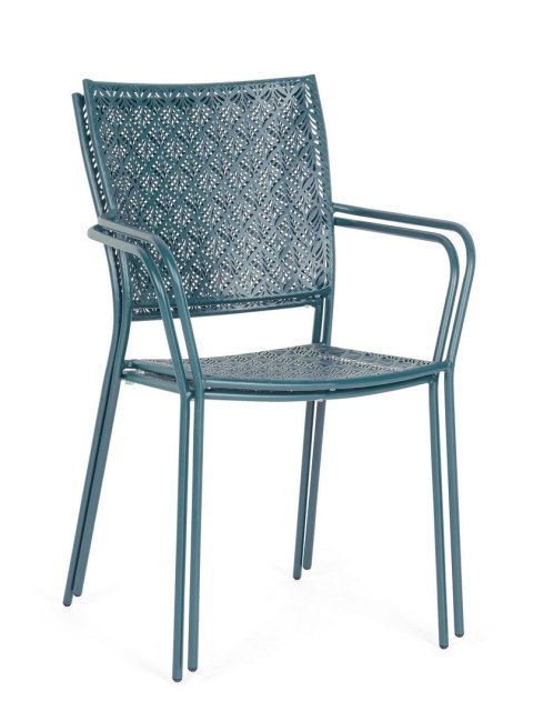 BIZZOTTO krzesło ogrodowe LIZETTE niebieskie