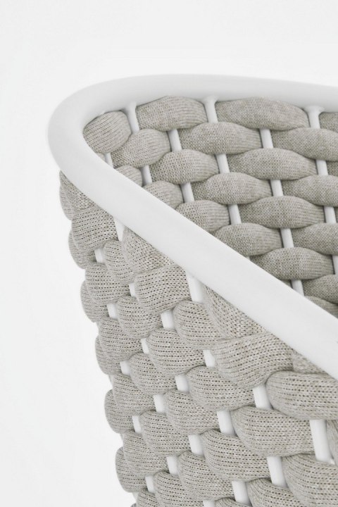 BIZZOTTO krzesło ogrodowe MARGALIDA białe / szare