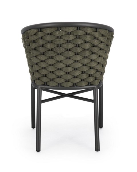 Bizzotto BIZZOTTO krzesło ogrodowe MARGALIDA szare / zielone