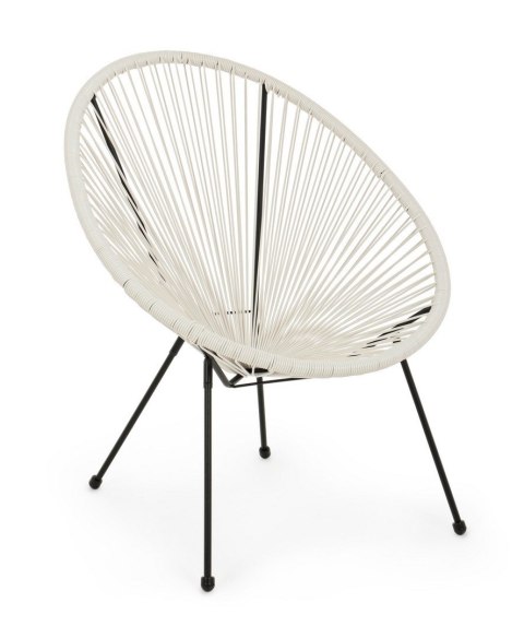 BIZZOTTO krzesło ogrodowe PARKER białe