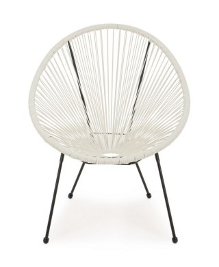 BIZZOTTO krzesło ogrodowe PARKER białe