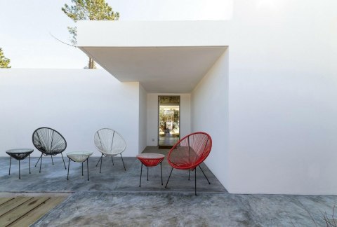 BIZZOTTO krzesło ogrodowe PARKER białe