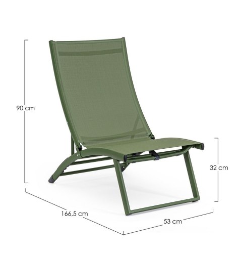 Bizzotto BIZZOTTO leżak ogrodowy TAYLOR zielony