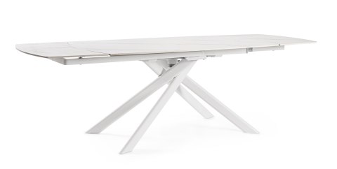 BIZZOTTO stół ogrodowy JOAKIM 160-240 biały / rozkładany