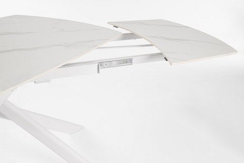 BIZZOTTO stół ogrodowy JOAKIM 160-240 biały / rozkładany