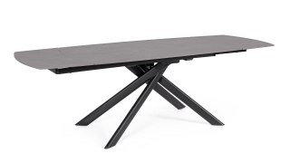 BIZZOTTO stół ogrodowy JOAKIM 160-240 czarny / rozkładany