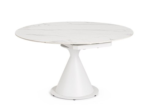 BIZZOTTO stół ogrodowy JONNI 85-135 biały / rozkładany