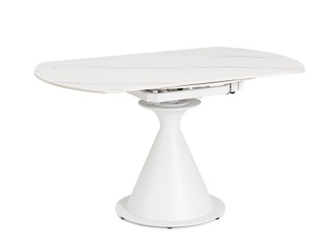 BIZZOTTO stół ogrodowy JONNI 85-135 biały / rozkładany