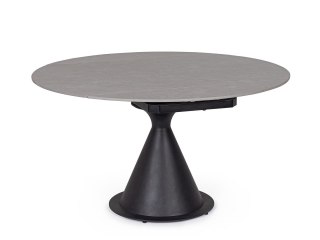 BIZZOTTO stół ogrodowy JONNI 85-135 czarny / rozkładany