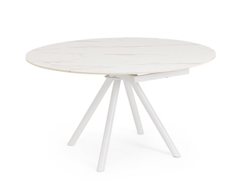 Bizzotto BIZZOTTO stół ogrodowy RAUNI 87-135 biały / rozkładany