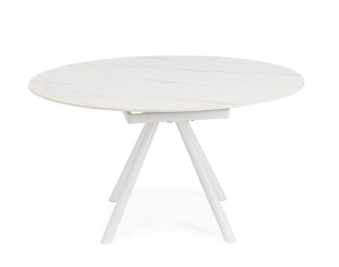 Bizzotto BIZZOTTO stół ogrodowy RAUNI 87-135 biały / rozkładany