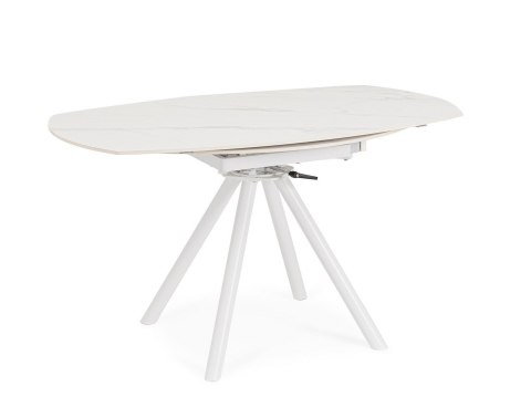 Bizzotto BIZZOTTO stół ogrodowy RAUNI 87-135 biały / rozkładany