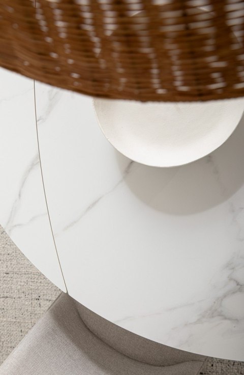 Bizzotto BIZZOTTO stół ogrodowy RAUNI 87-135 biały / rozkładany