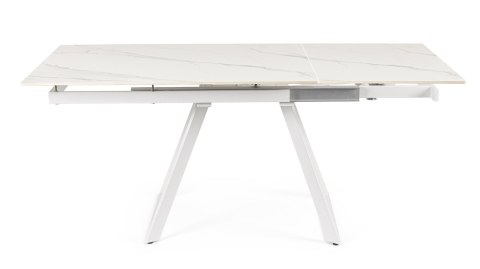 BIZZOTTO stół ogrodowy REETA 120-180 biały / rozkładany