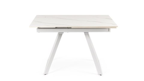 BIZZOTTO stół ogrodowy REETA 120-180 biały / rozkładany