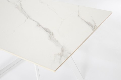 BIZZOTTO stół ogrodowy REETA 120-180 biały / rozkładany