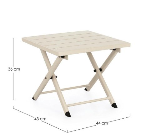 BIZZOTTO stolik ogrodowy TAYLOR beżowy