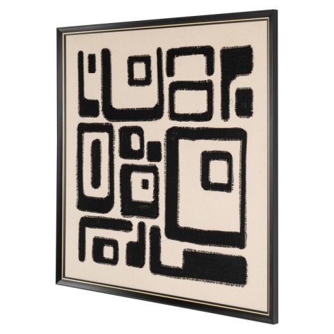 Richmond Interiors RICHMOND obraz SHANITA 105x105 cm biało-czarny