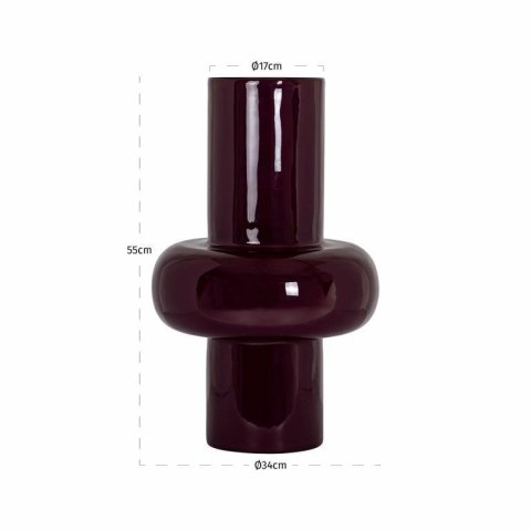 Richmond Interiors RICHMOND wazon ASHLYN L burgundowy