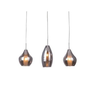 AZZARDO AZZARDO lampa wisząca AMBER MILANO 3 chromowana
