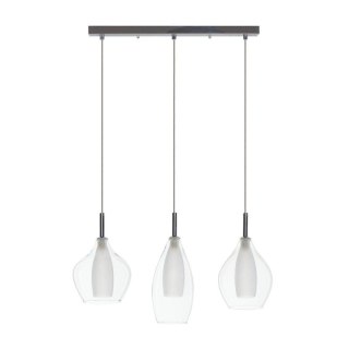 AZZARDO AZZARDO lampa wisząca AMBER MILANO 3 transparentna