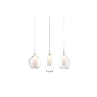AZZARDO AZZARDO lampa wisząca AMBER MILANO 3 transparentna