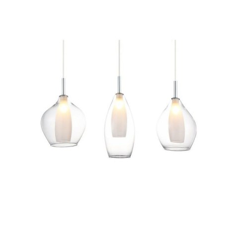 AZZARDO AZZARDO lampa wisząca AMBER MILANO 3 transparentna