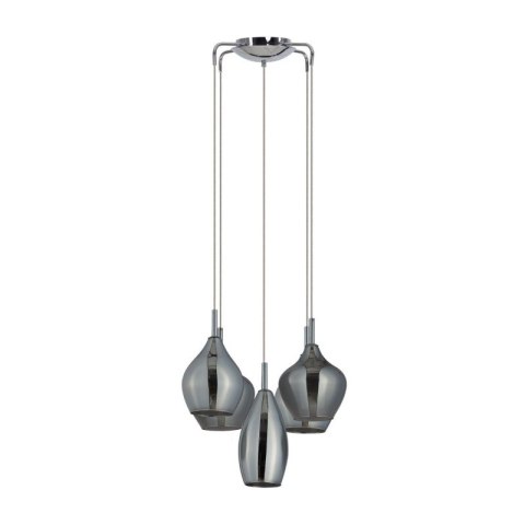 AZZARDO AZZARDO lampa wisząca AMBER MILANO 5 chromowana