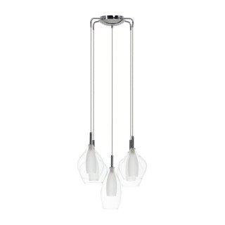AZZARDO AZZARDO lampa wisząca AMBER MILANO 5 transparentna